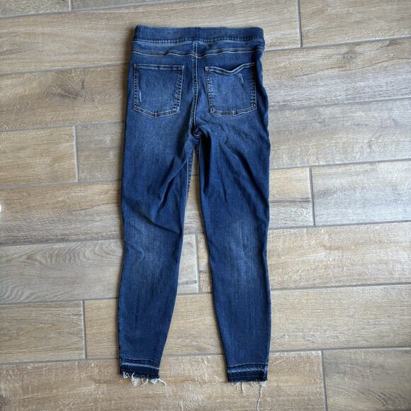 Spanx Jeans Women's Size Small Distressed Pull On Skinny Ankle Denim 20203R - Picture 12 of 16